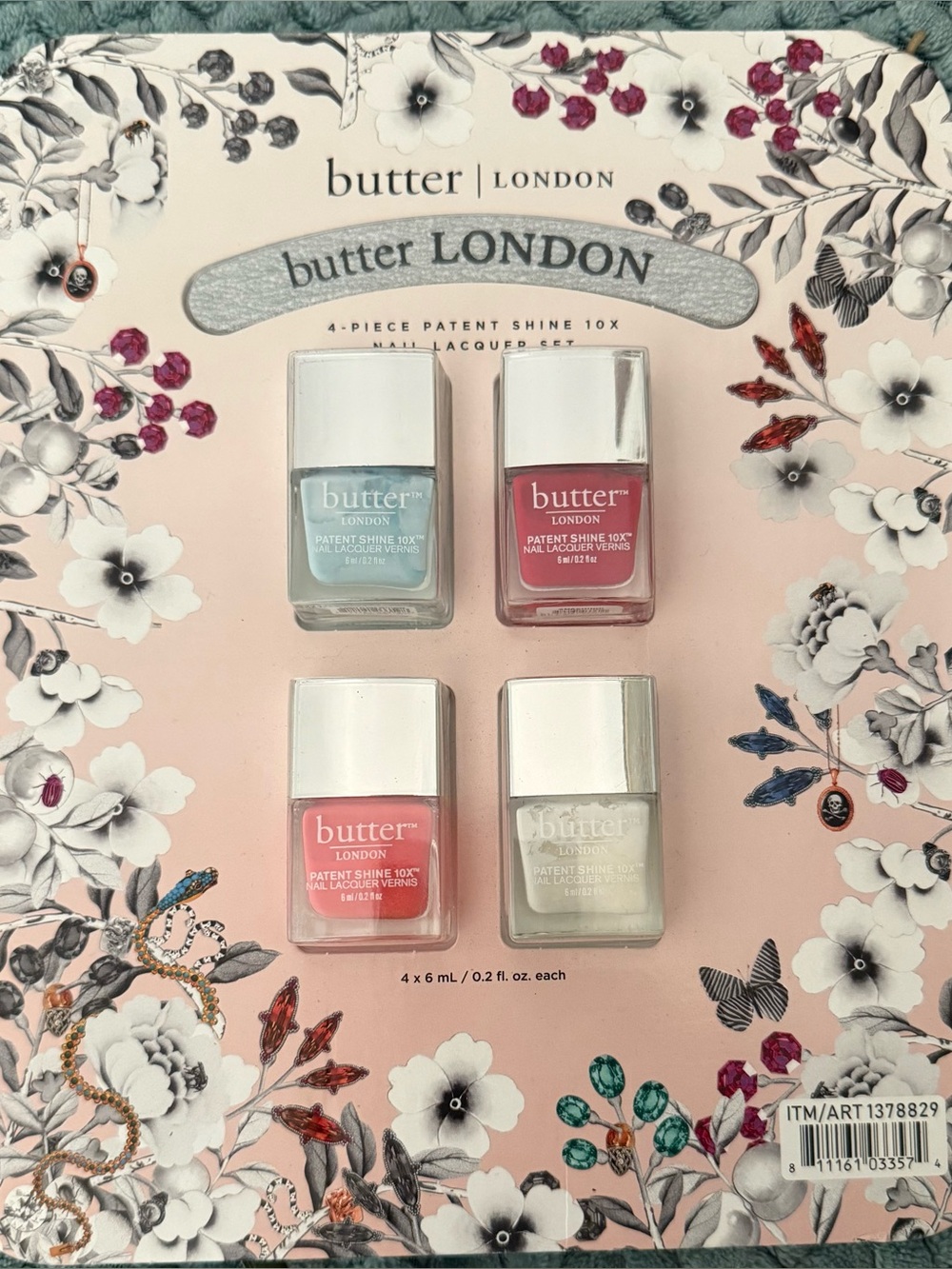 Butter London 4 bottle patent shine 10x nail lacquer set